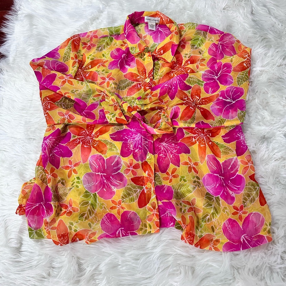 Draper's & Damon's Floral Blouse